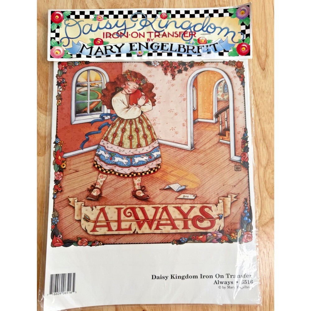 Mary Engelbreit Daisy Kingdom Iron-On Transfer 1990, ALWAYS #6516